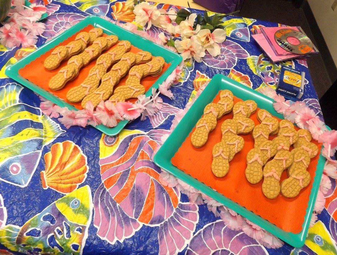 flip flop cookies