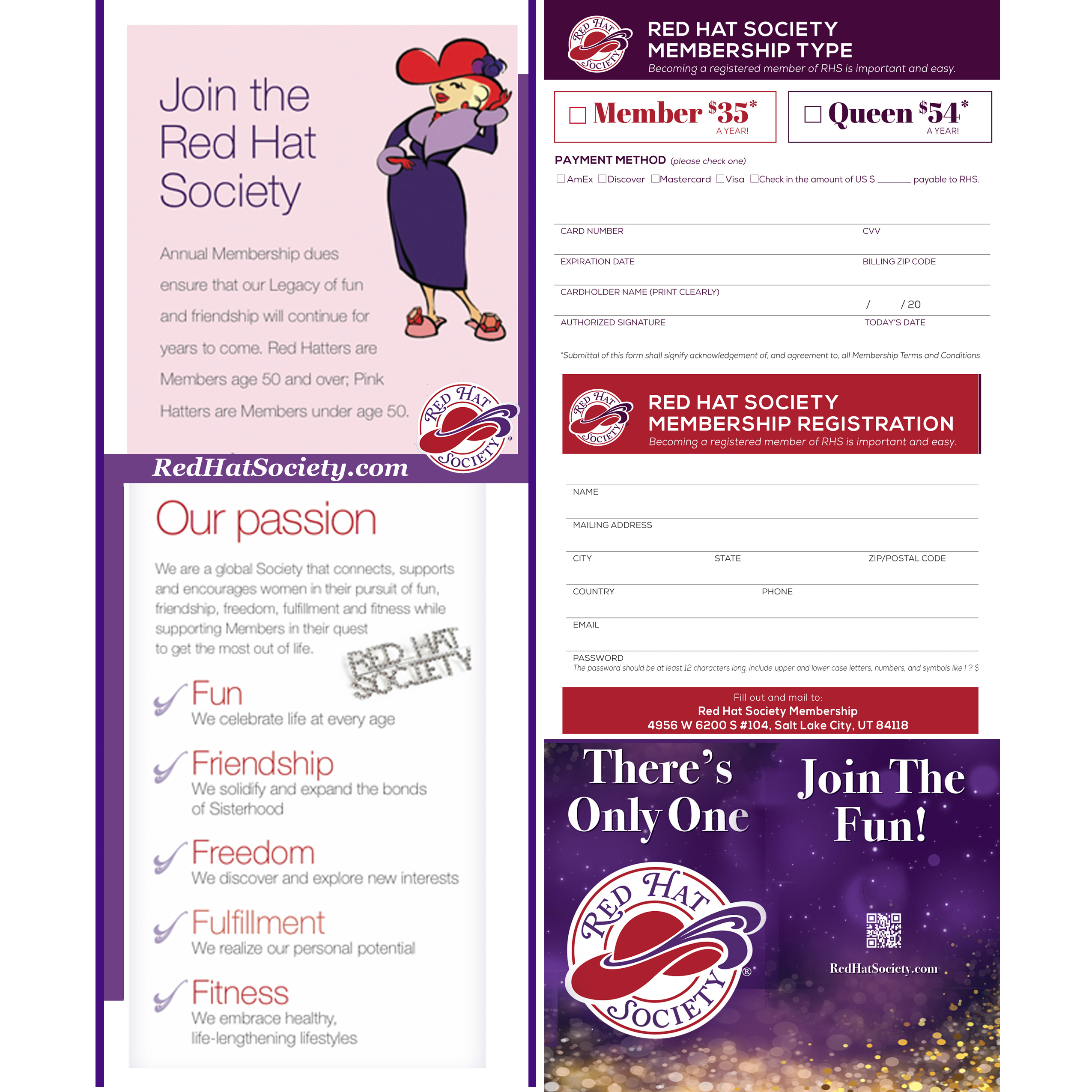 Red Hat Society fliers