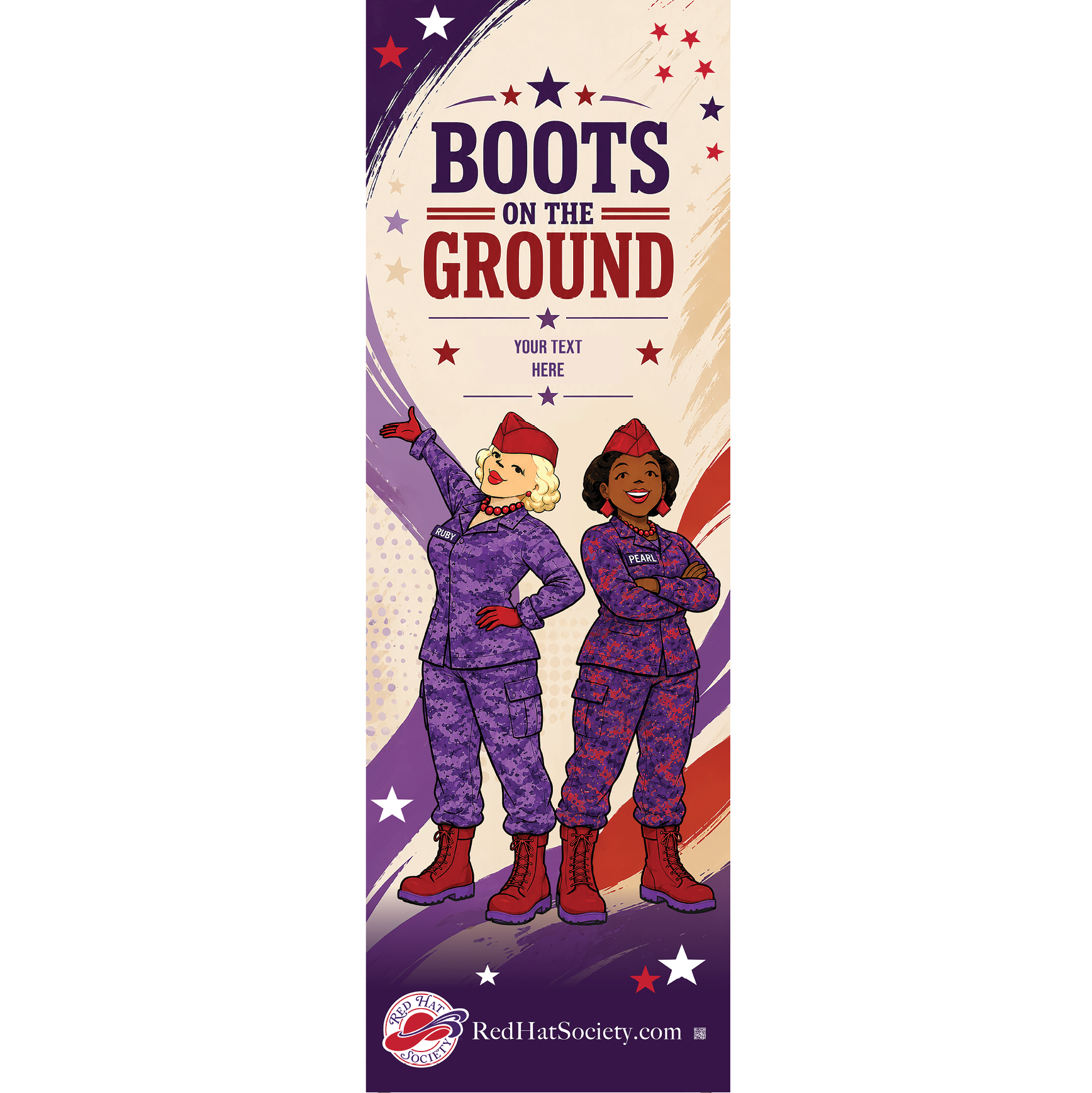 Boots on the Ground Banner customizable