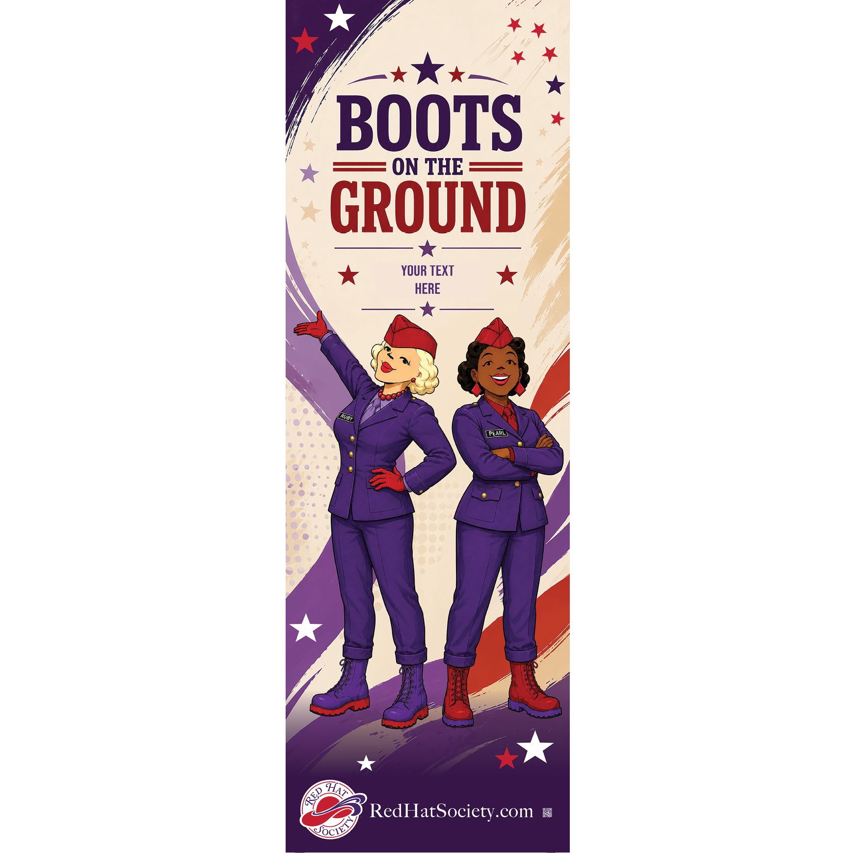 Boots on the Ground 40's Banner customizable